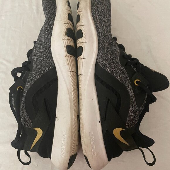 Nike Flex TR 9 Women’s Training Shoes – Gunsmoke/Gold – Size 8.5 - Picture 3 of 6